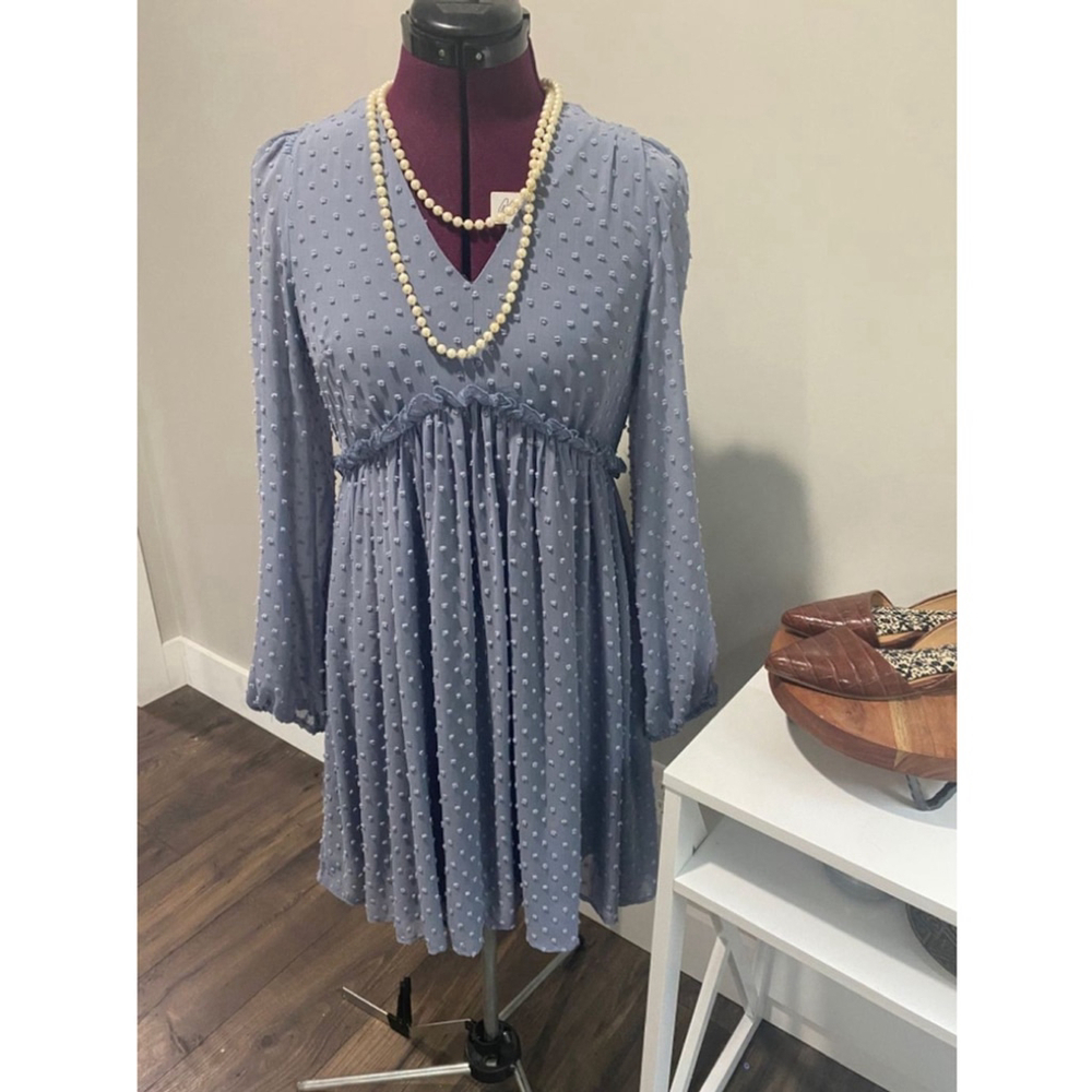 Listicle Swiss Dot Dress Medium - Picture 2 of 4